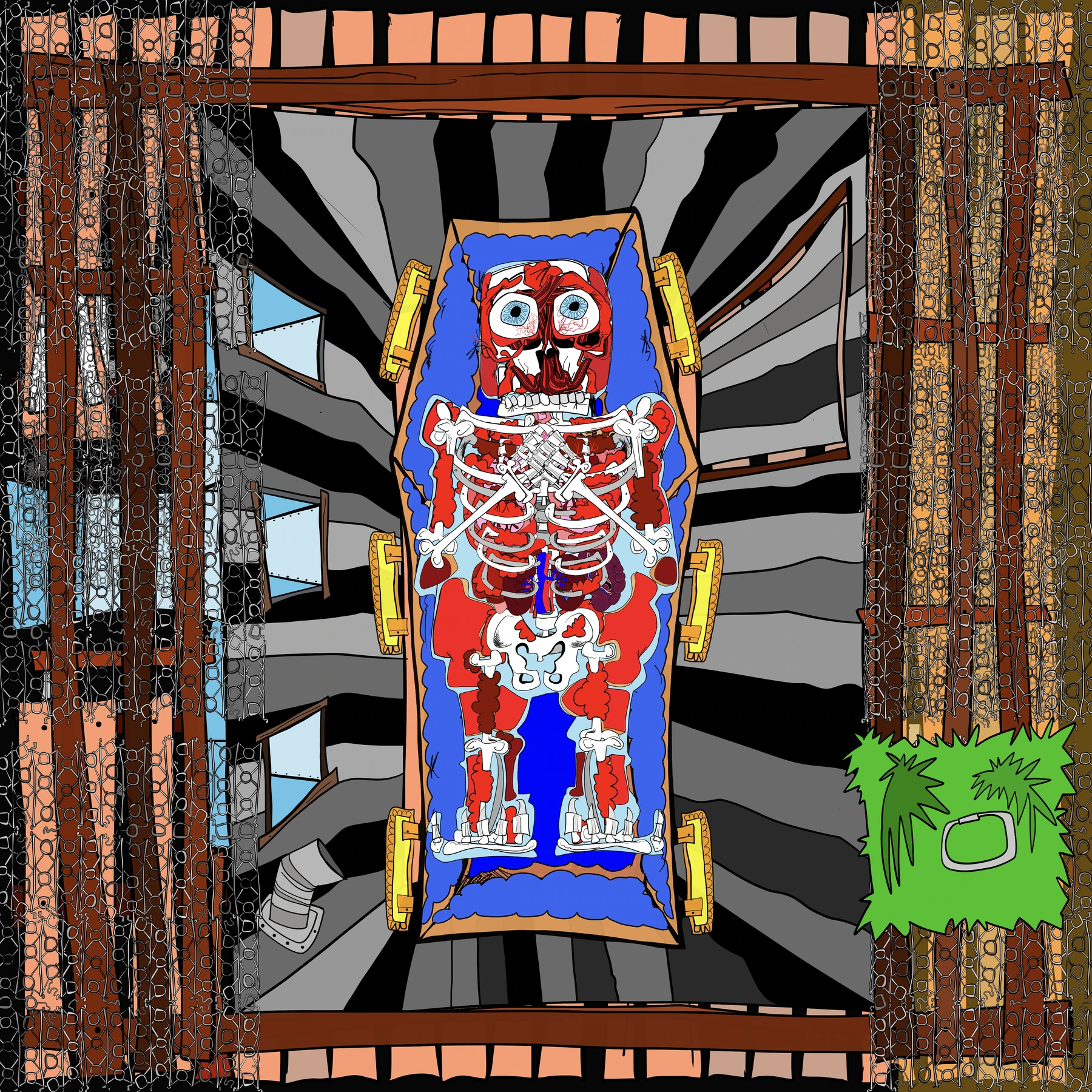 Brett Clements' authored Carny Island artwork: 13 desecration level 2 1.