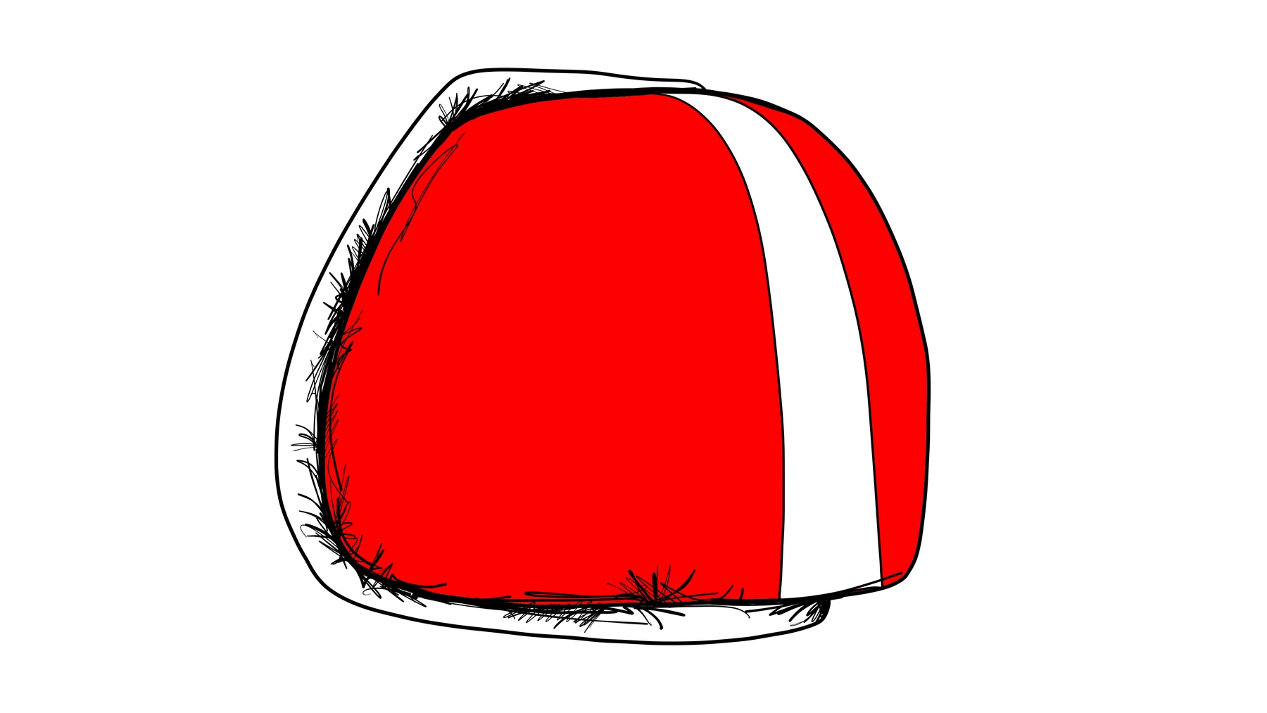 Brett Clements' authored Carny Island artwork: Big red action button.
