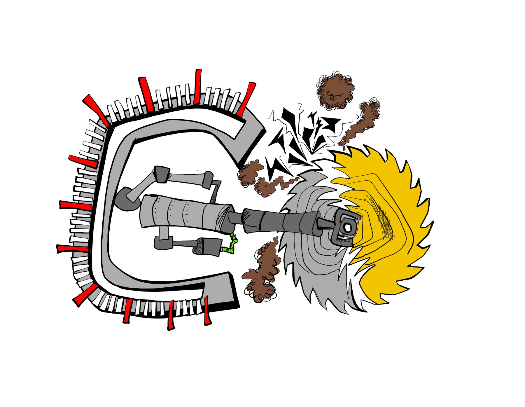 Brett Clements' authored Carny Island artwork: Buzzsaw.