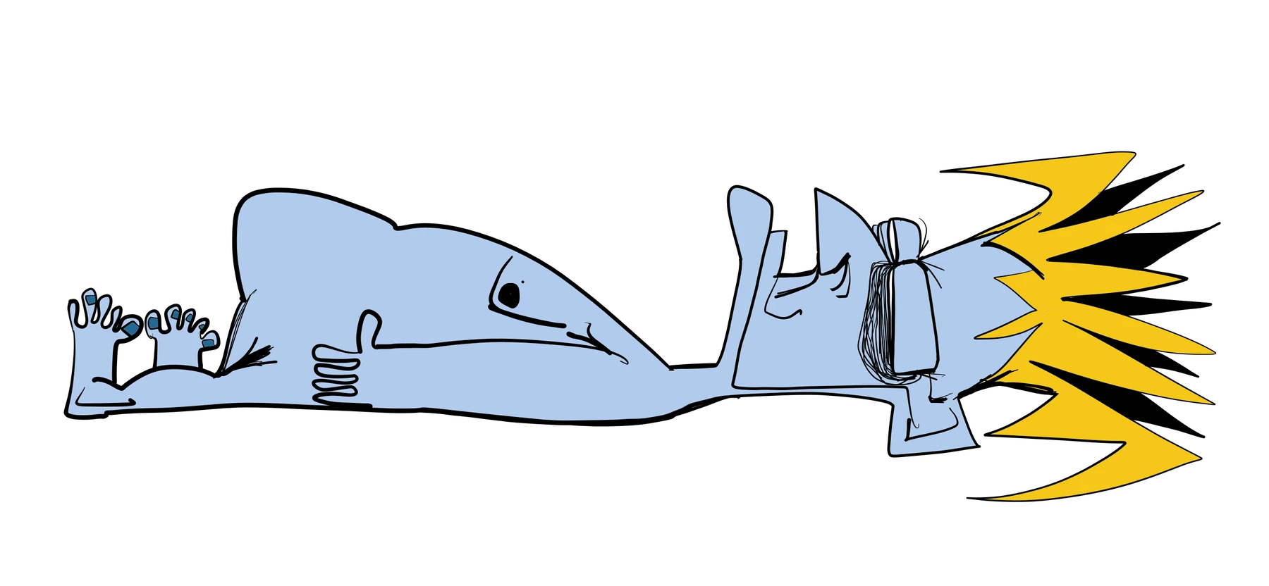 Brett Clements' authored Carny Island artwork: Dead rock star Vector-layer.