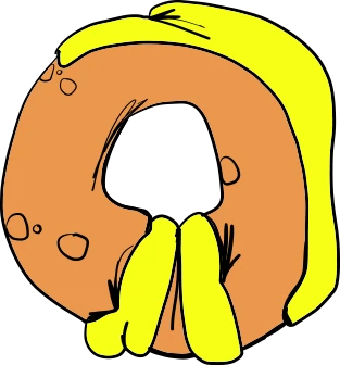 Brett Clements' authored Carny Island artwork: Donut Lemon-donut.