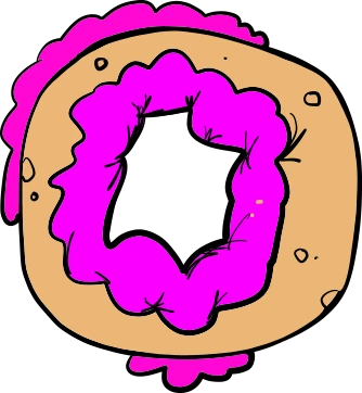 Brett Clements' authored Carny Island artwork: Donut Berry-donut.