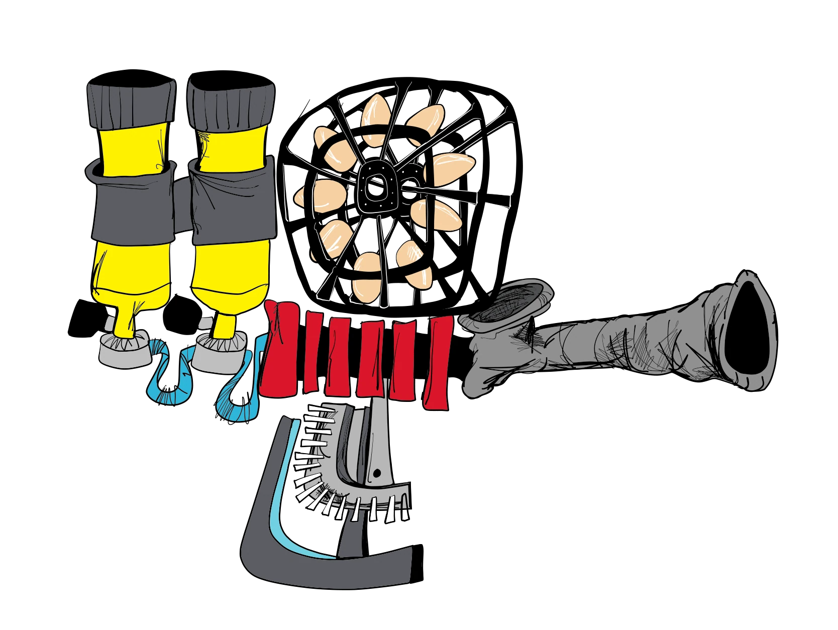 Brett Clements' authored Carny Island artwork: Eggcanon.