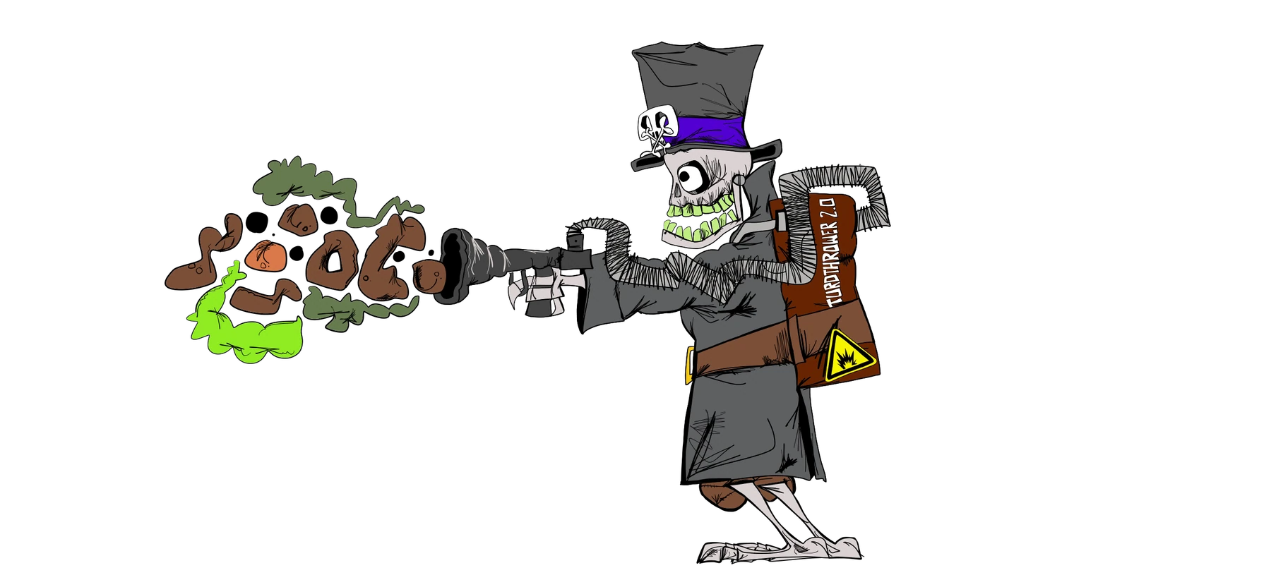 Brett Clements' authored Carny Island artwork: VooDooPooDoo Vector-layer.