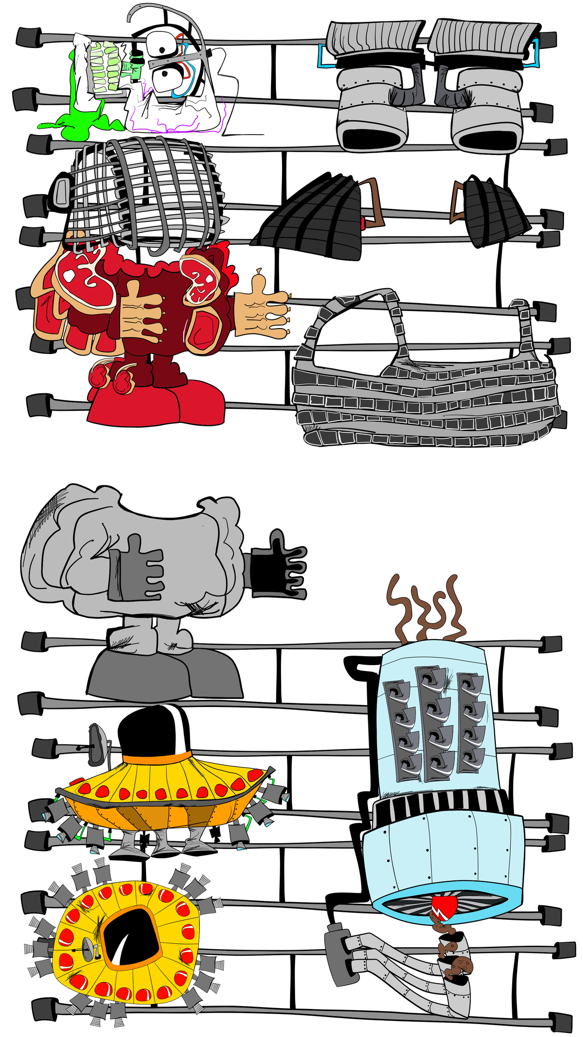 Gweedo’s equipment display