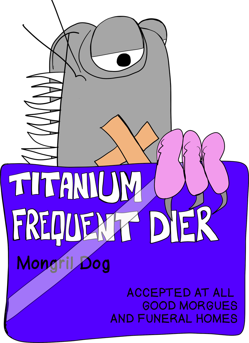 Mongril Dog Titanium Frequent Dier card