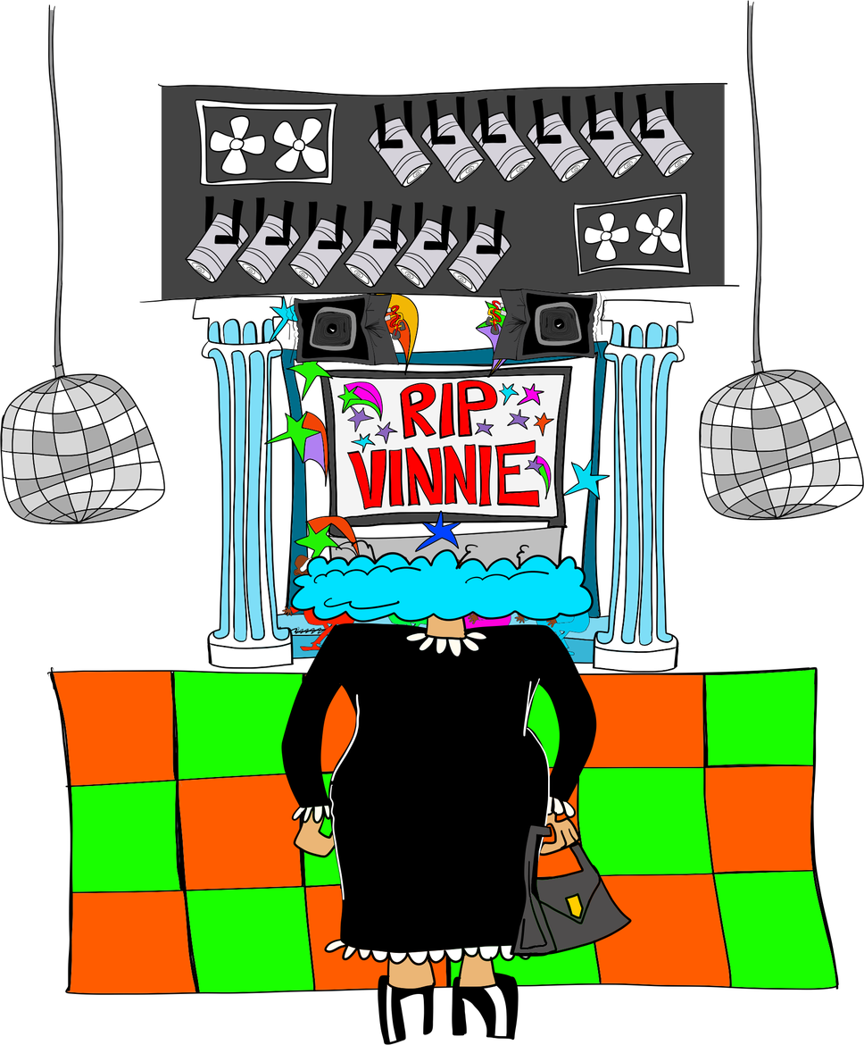 Vinnie’s disco wake