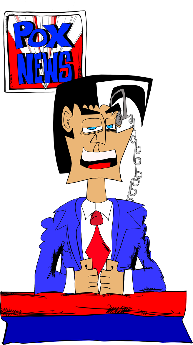 Johnny Prime at the POX News desk
