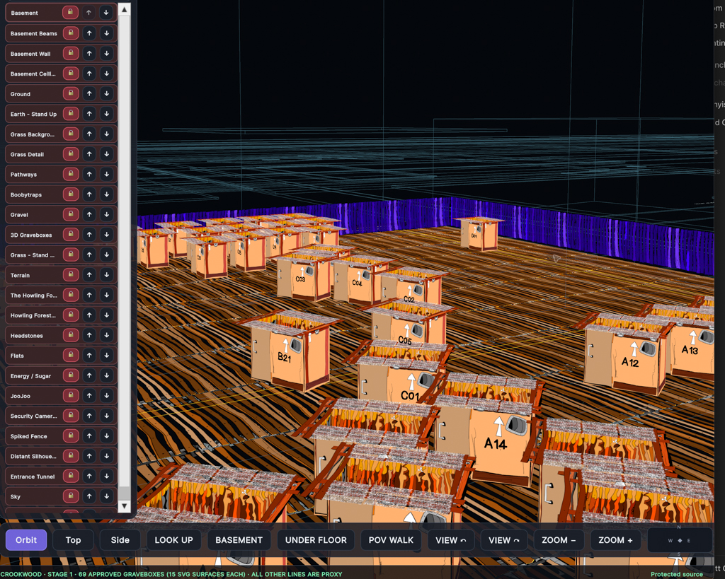 Crookwood Stage 1 build screen 18 of 32.