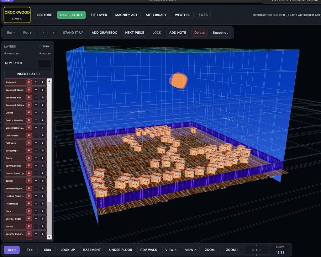 Crookwood Stage 1 build screen 5 of 32.