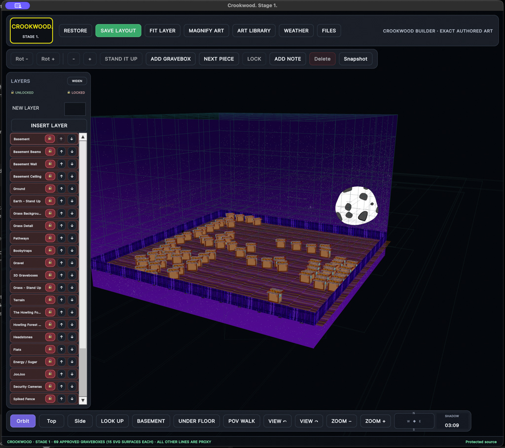Crookwood Stage 1 build screen 7 of 32.