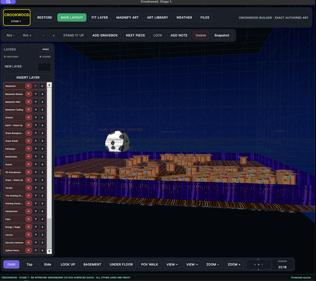 Crookwood Stage 1 build screen 9 of 32.