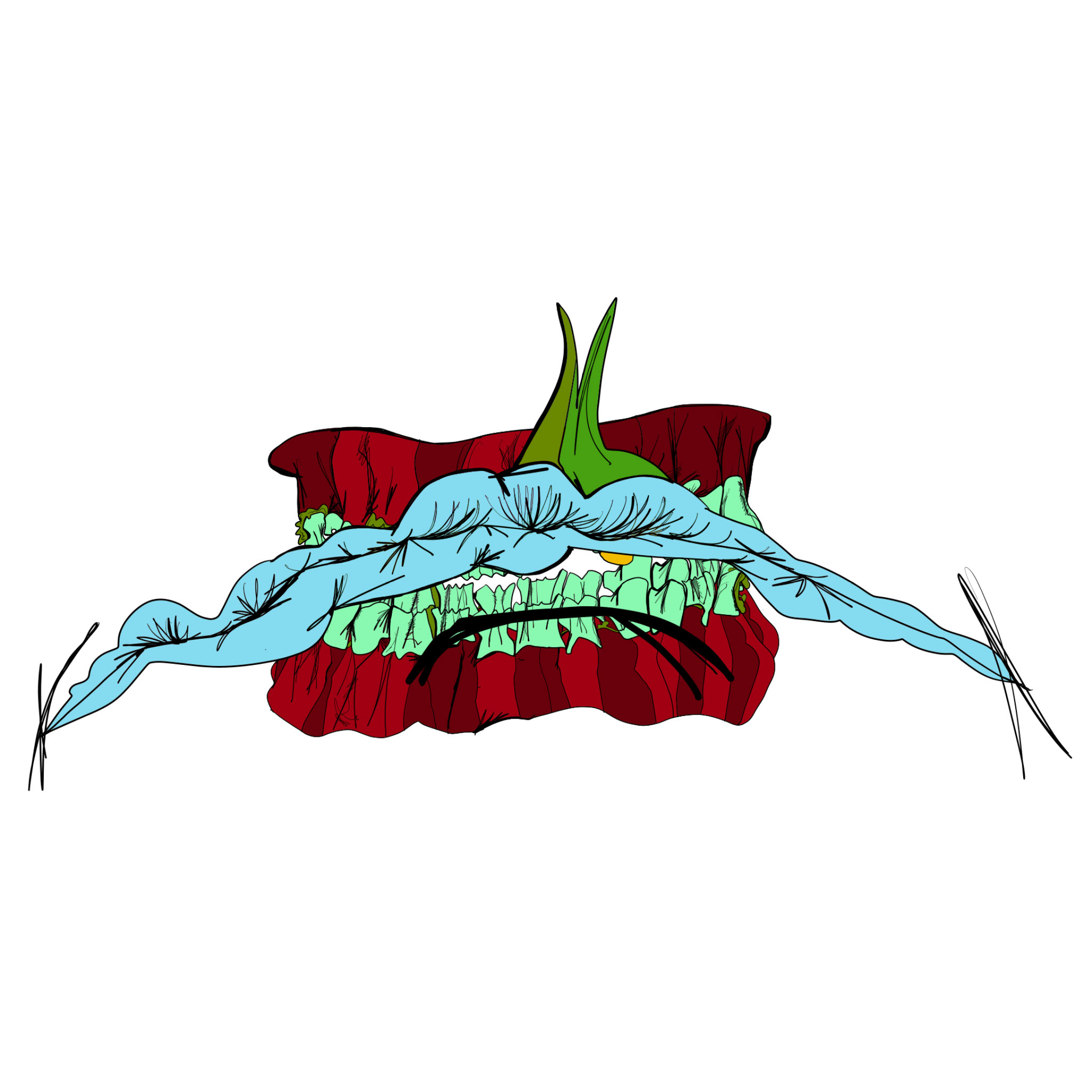 Adobe. Additional mouths. Set 2, authored Carny Island artwork