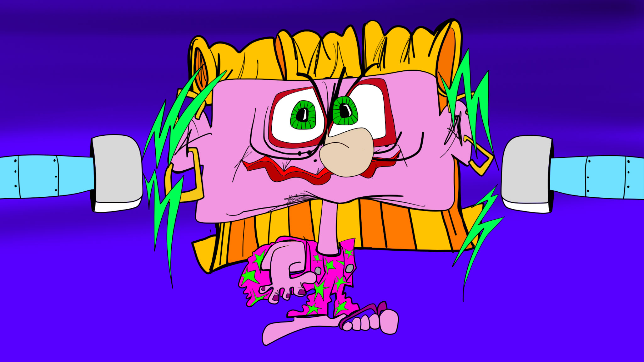 Avatar mixer, authored Carny Island artwork