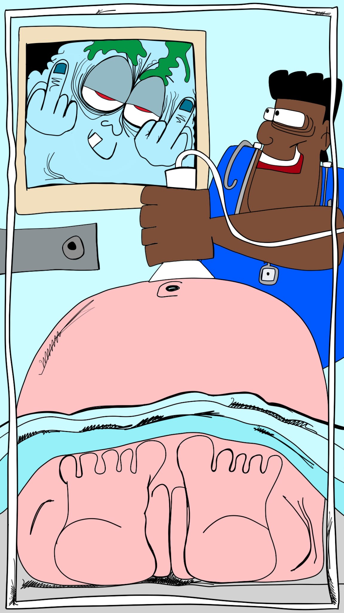 Baby Vinnie, authored Carny Island artwork