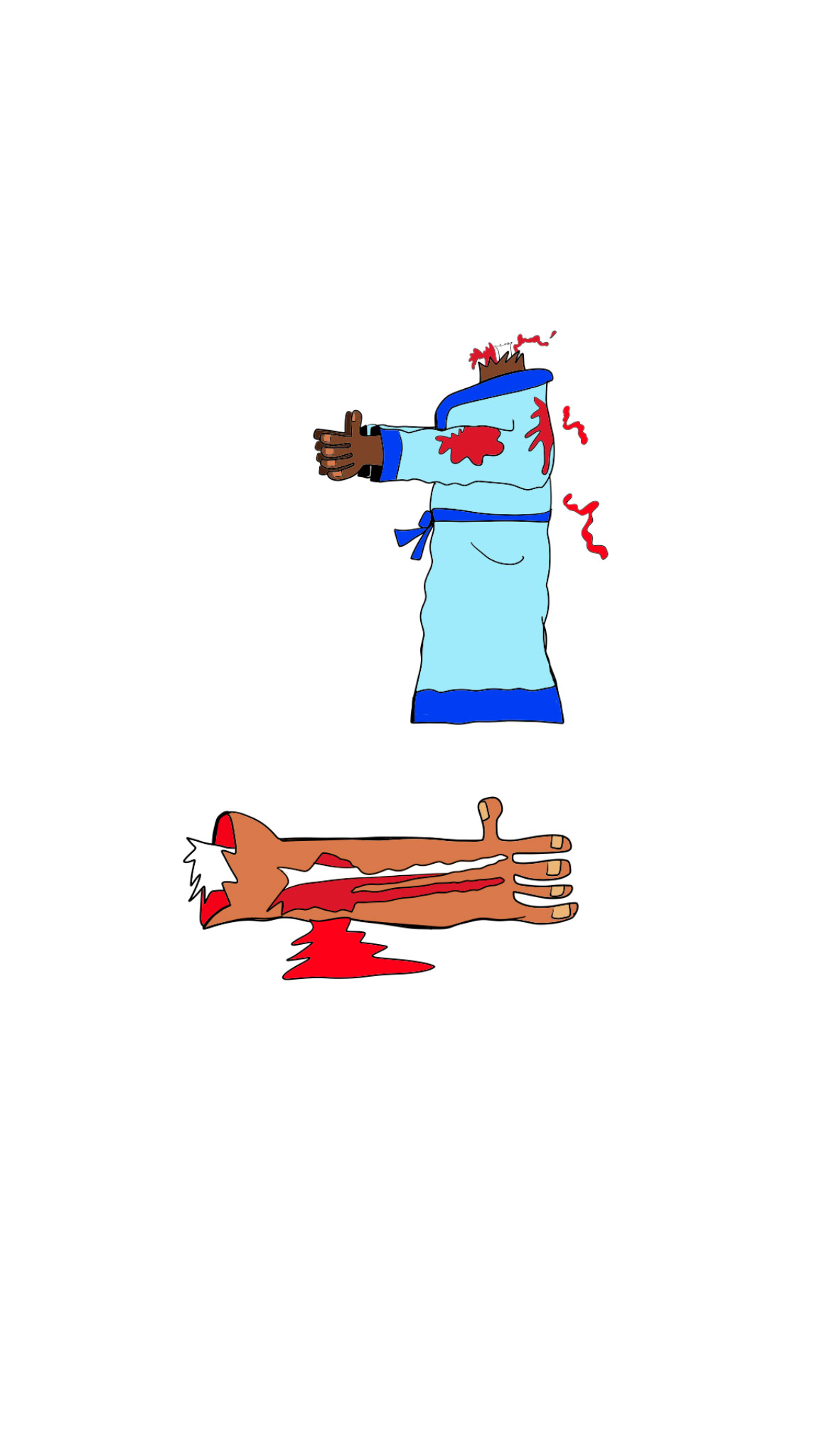 Background bodies, authored Carny Island artwork