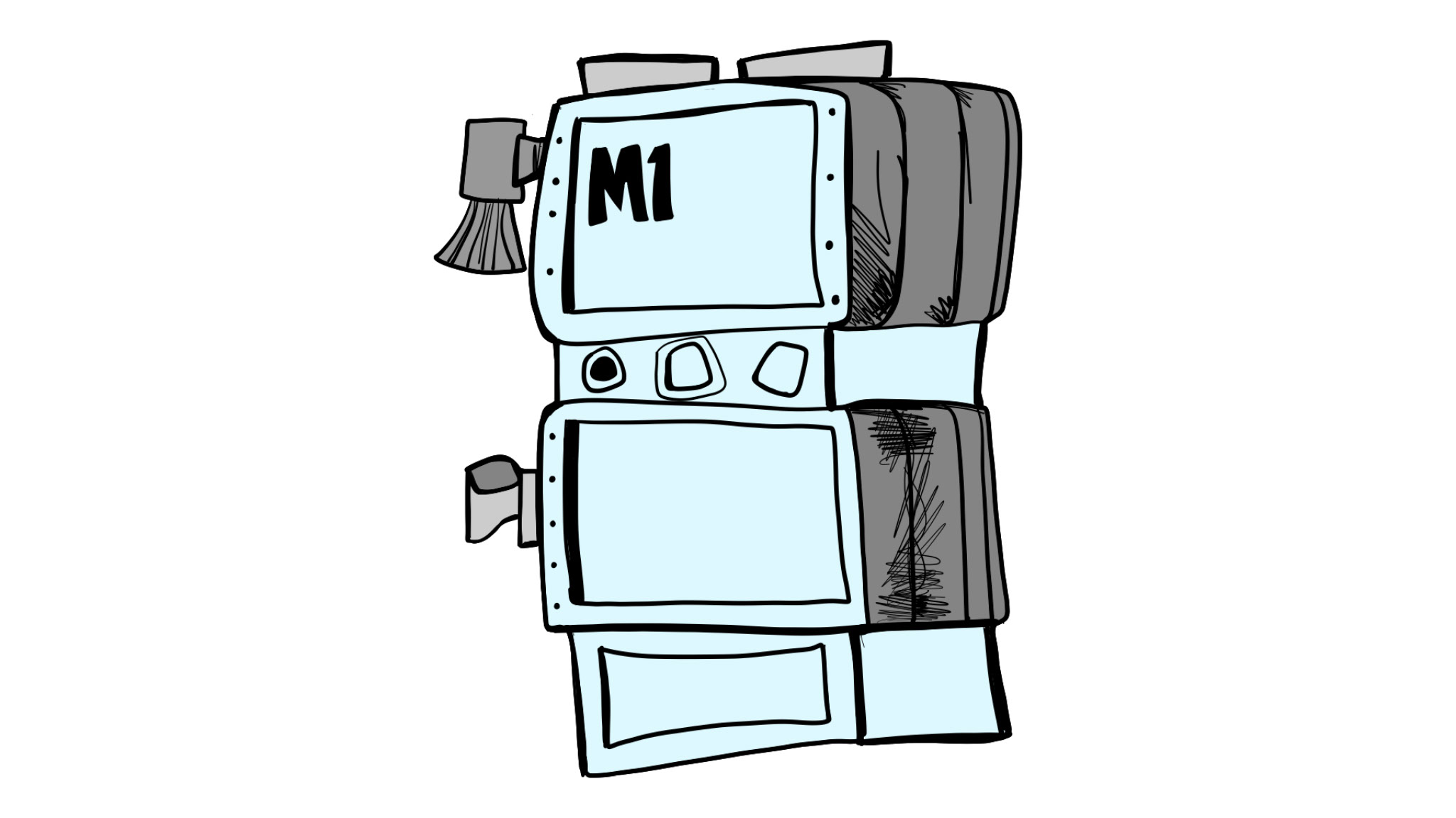 Backpack, authored Carny Island artwork
