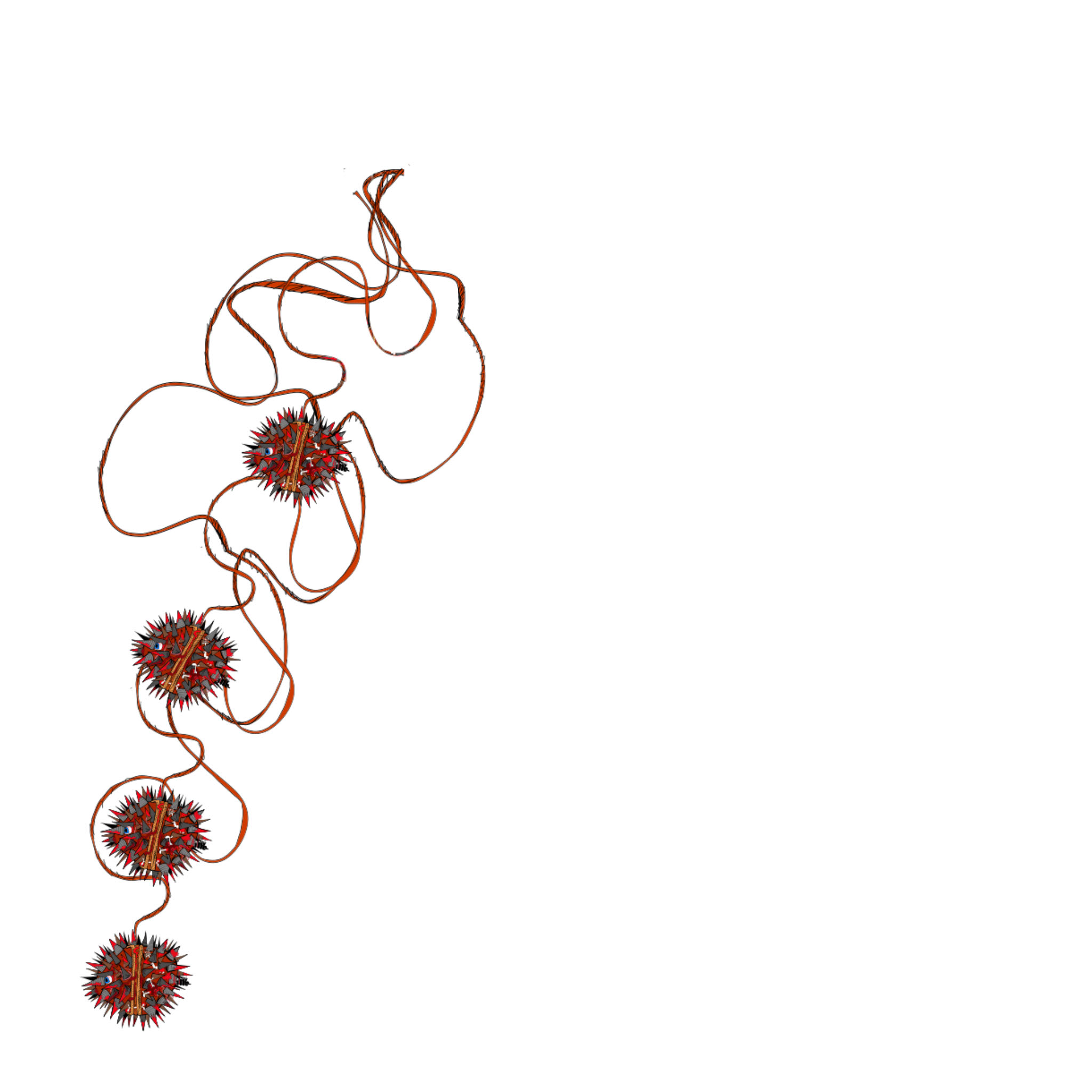 Ball pulled up, authored Carny Island artwork