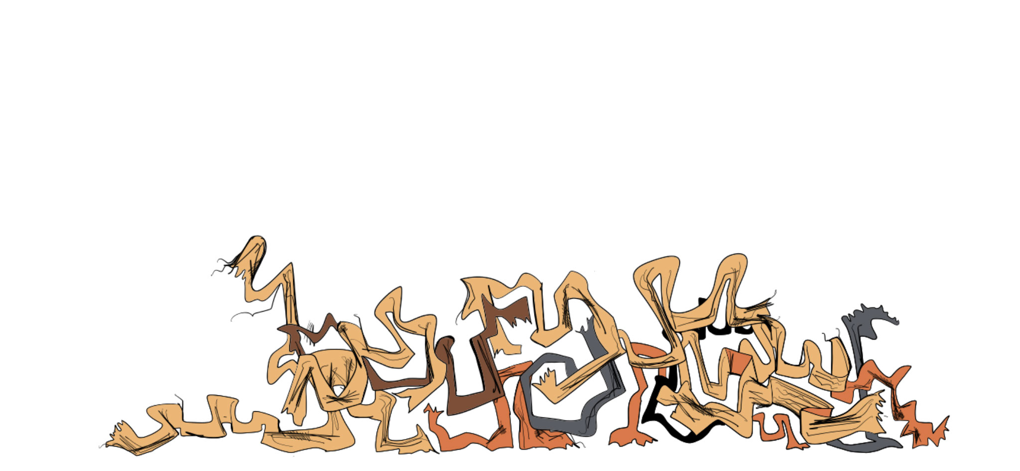 Bandage reveal Shrift transition, authored Carny Island artwork