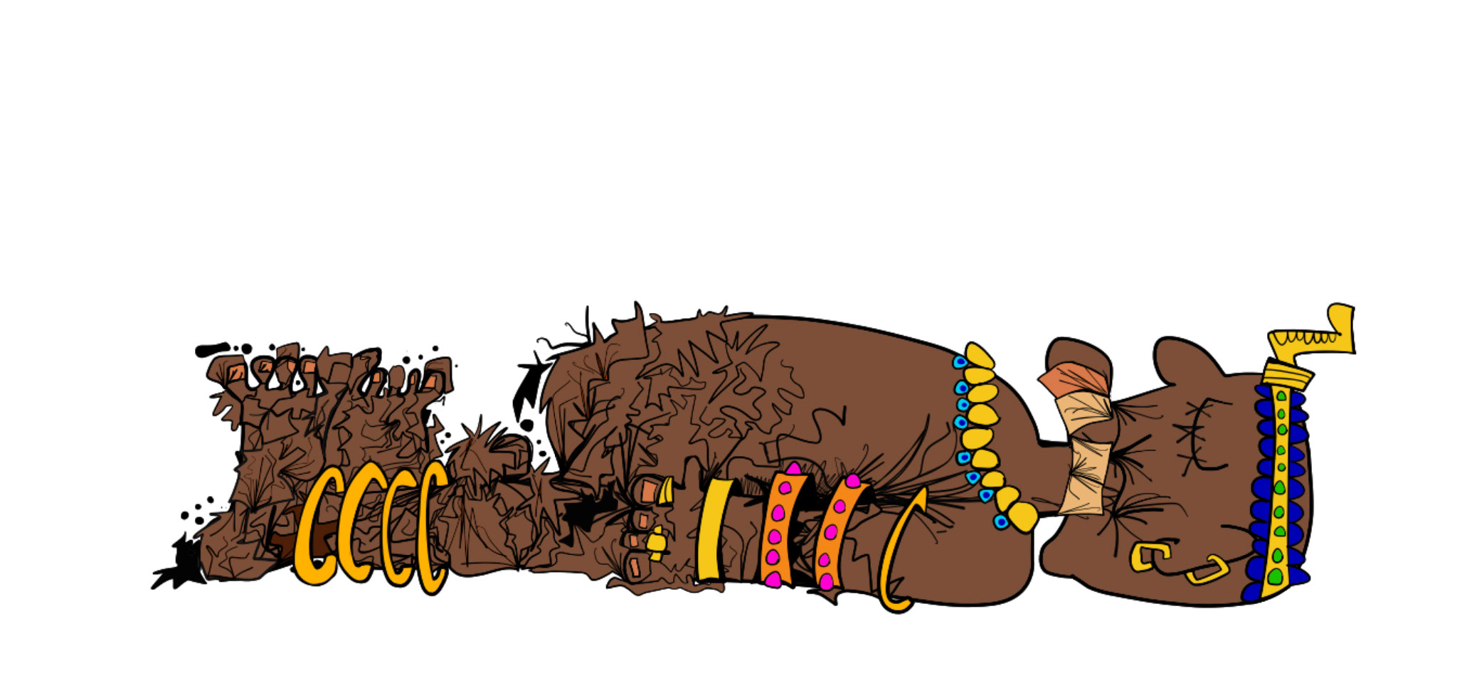 Bandages, authored Carny Island artwork