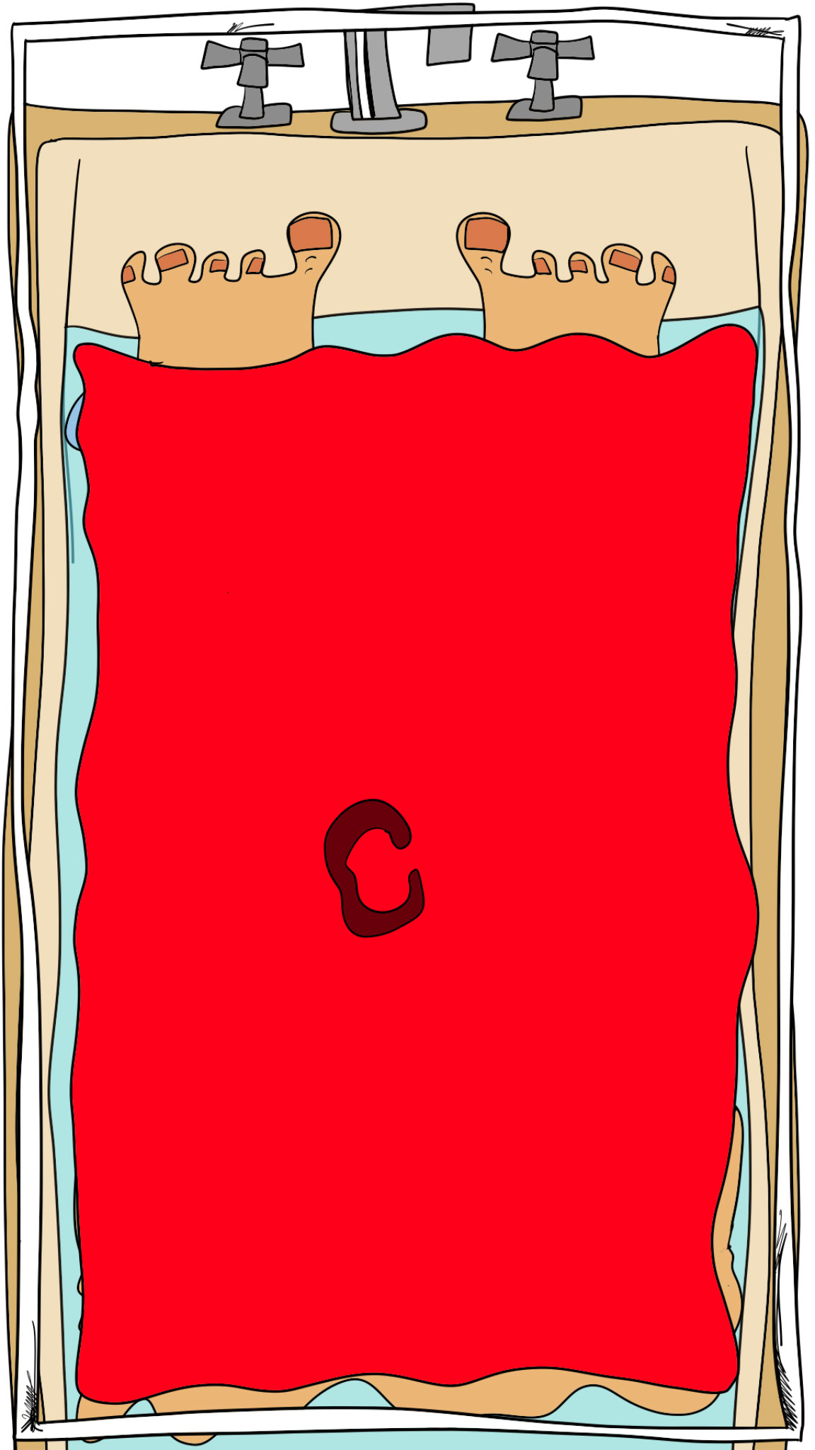 Bath, authored Carny Island artwork