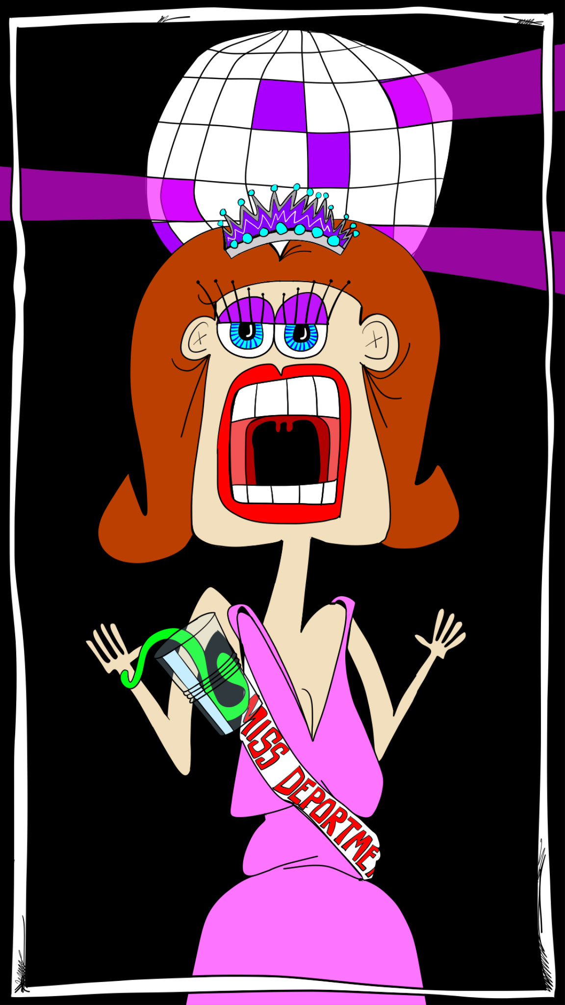 Beauty Queen chokes, authored Carny Island artwork