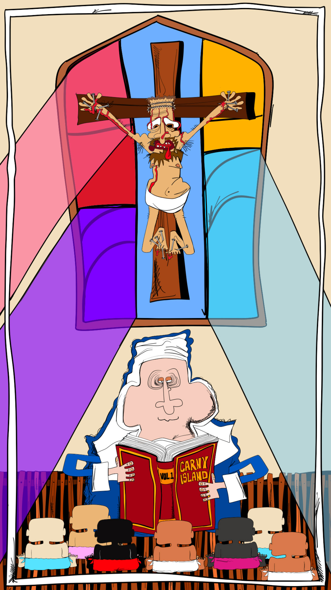 Bedtime tales for tots, authored Carny Island artwork