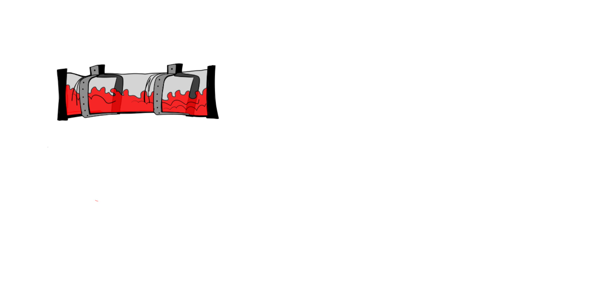 Blood pipe, authored Carny Island artwork