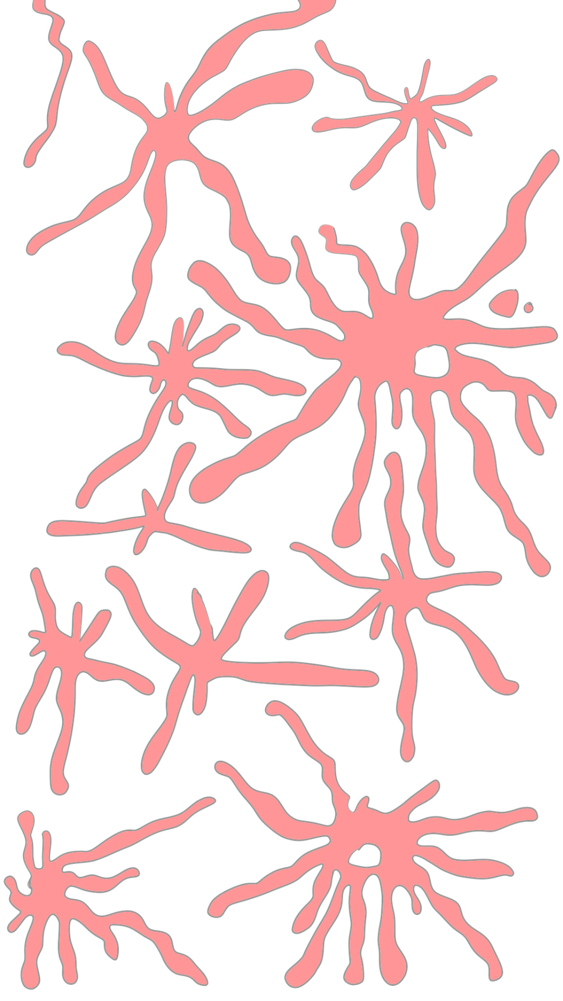 Blood splatter translucent, authored Carny Island artwork