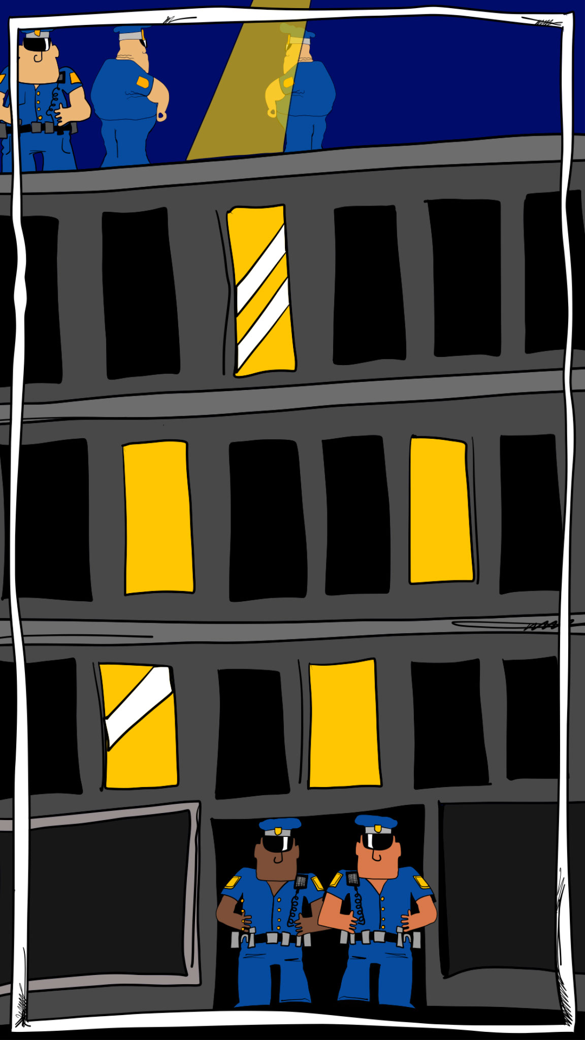 Body into van copy, authored Carny Island artwork