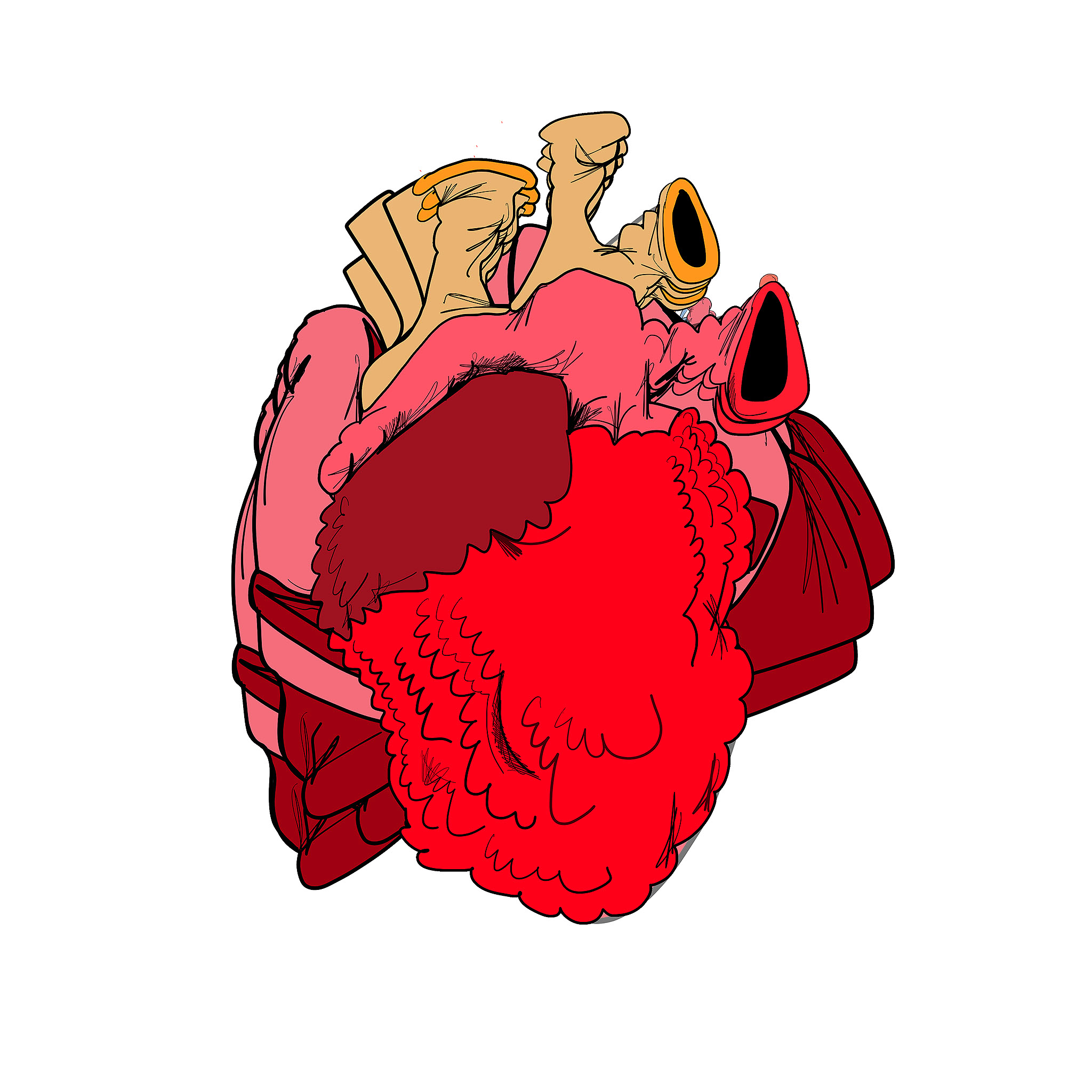 Body parts, authored Carny Island artwork
