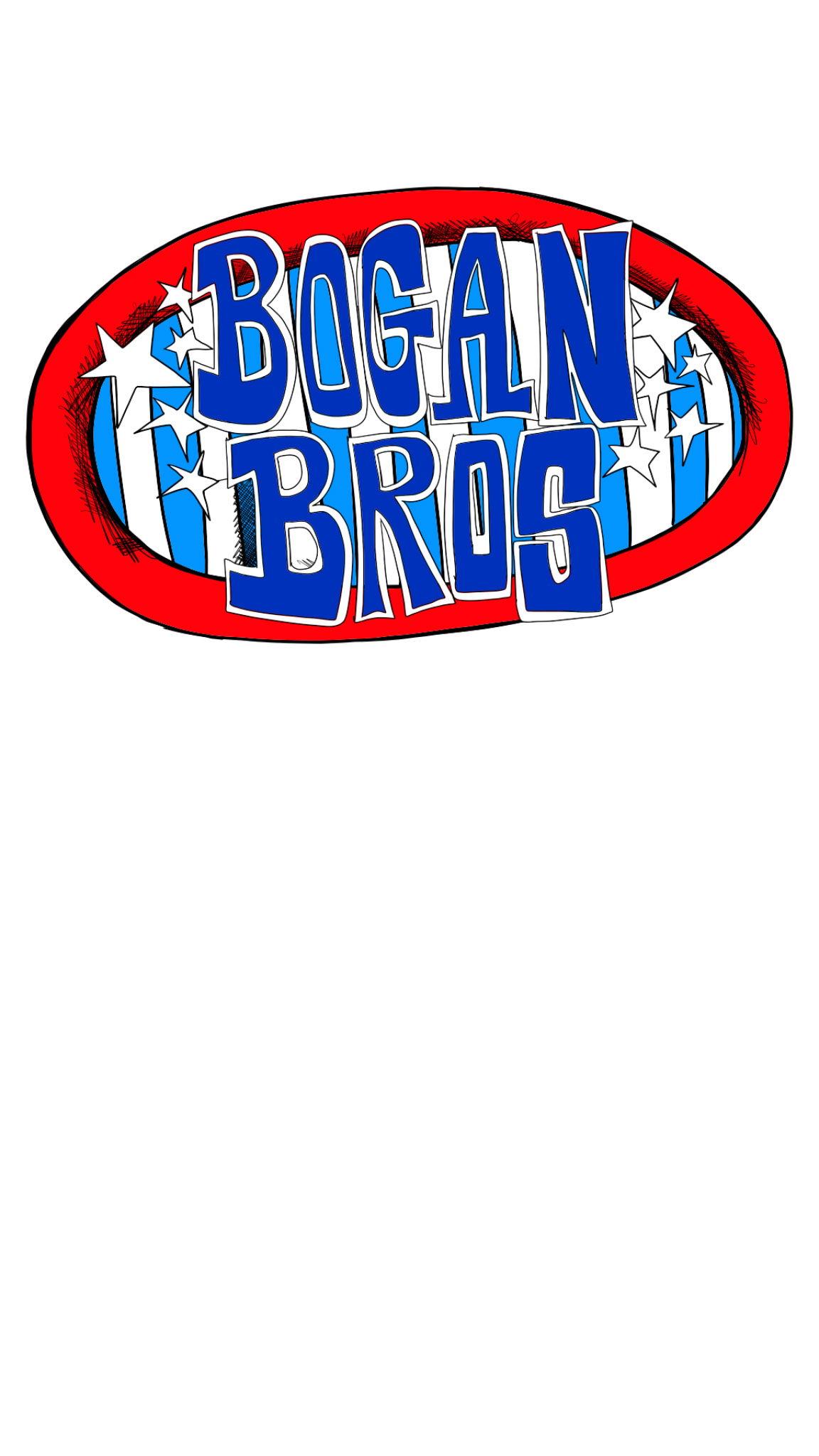 Bogan bros logo copy, authored Carny Island artwork
