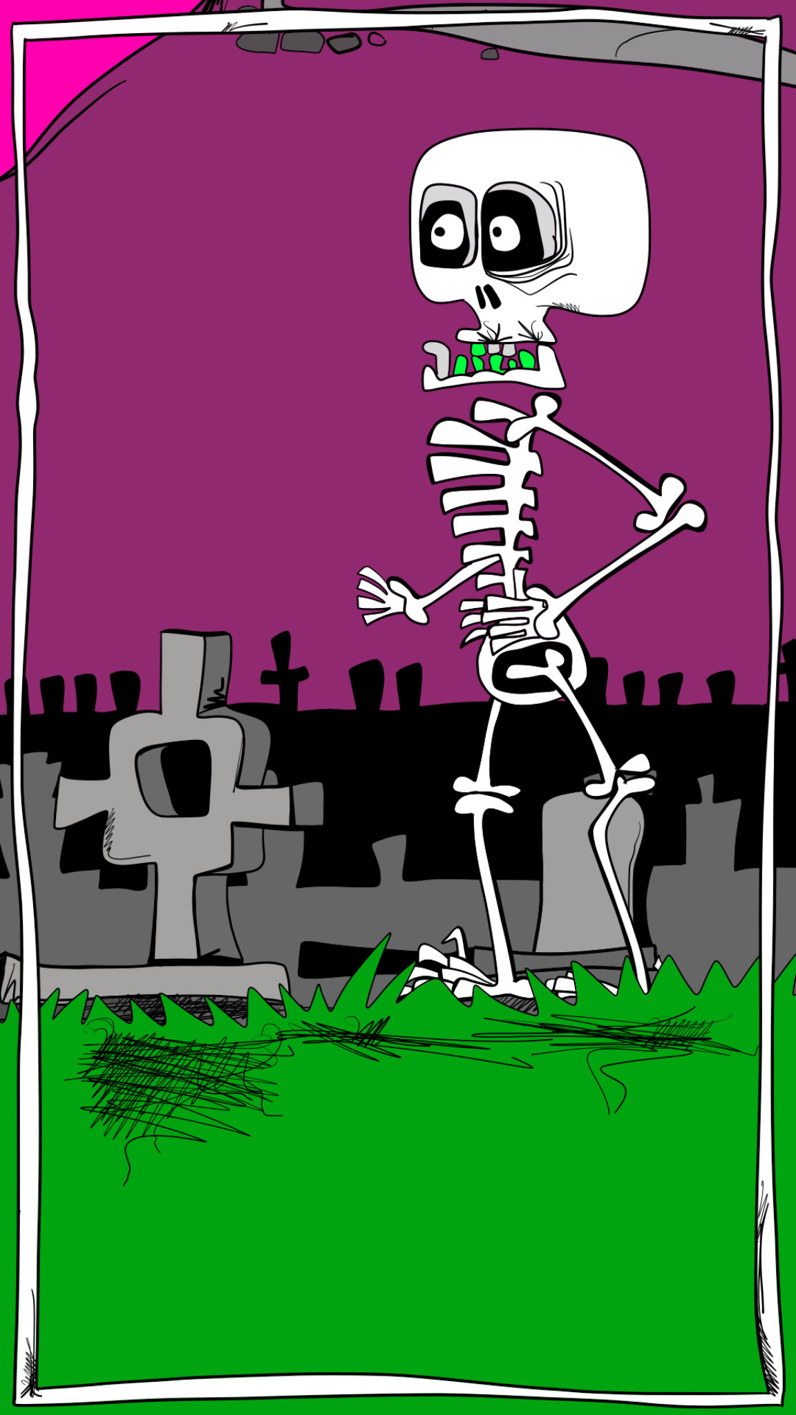 Boners on the march, authored Carny Island artwork