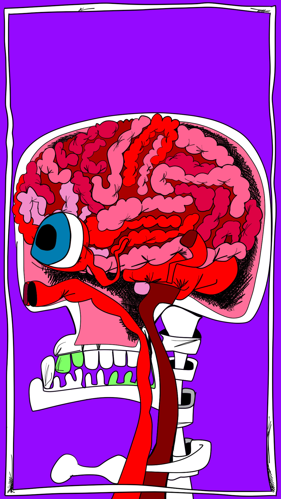 Brain, authored Carny Island artwork