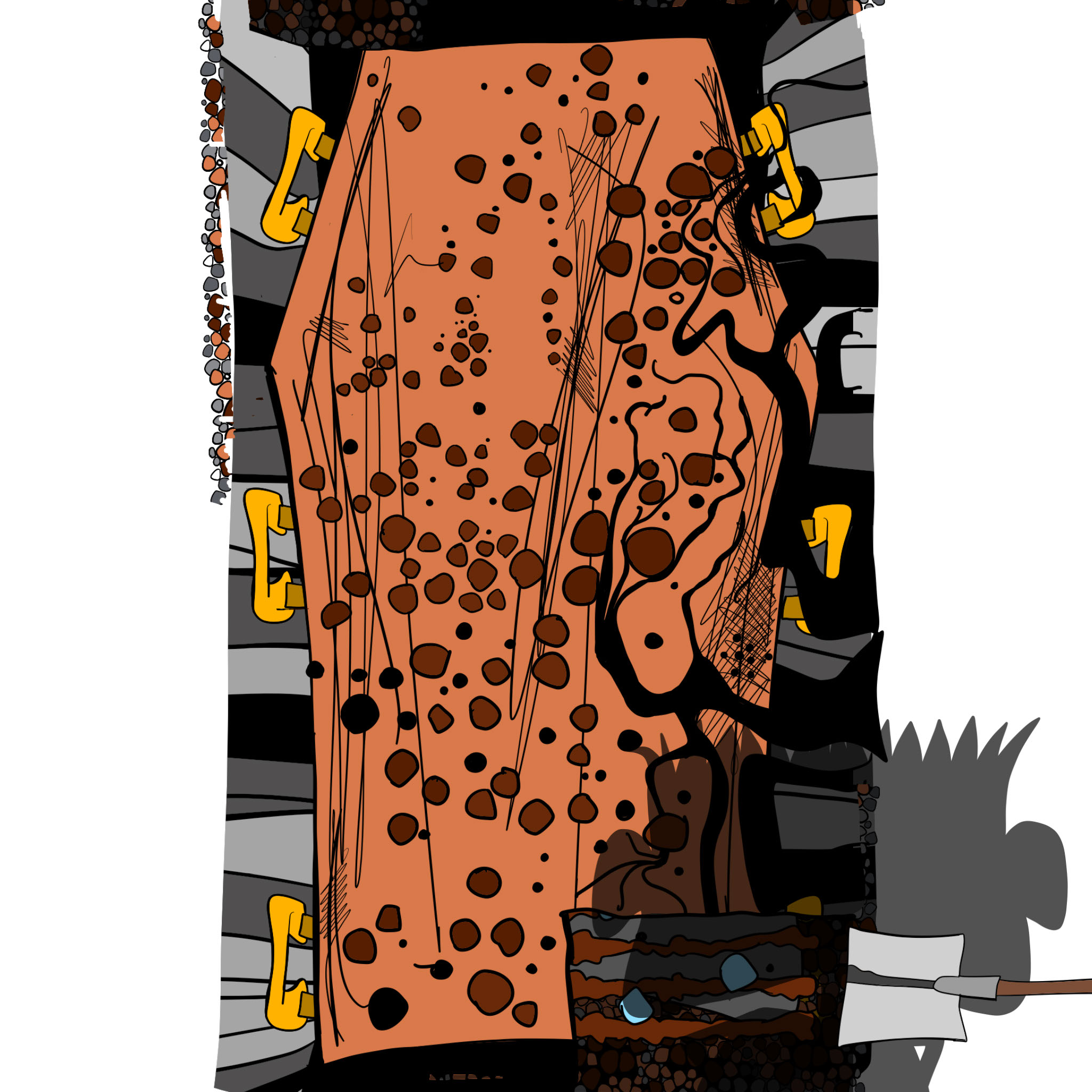 Breaking ground, authored Carny Island artwork