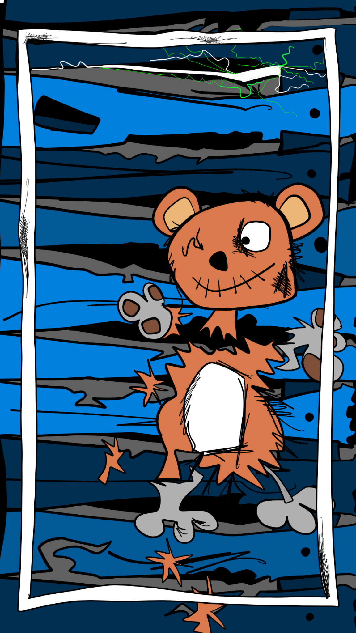 Breaking on through, authored Carny Island artwork