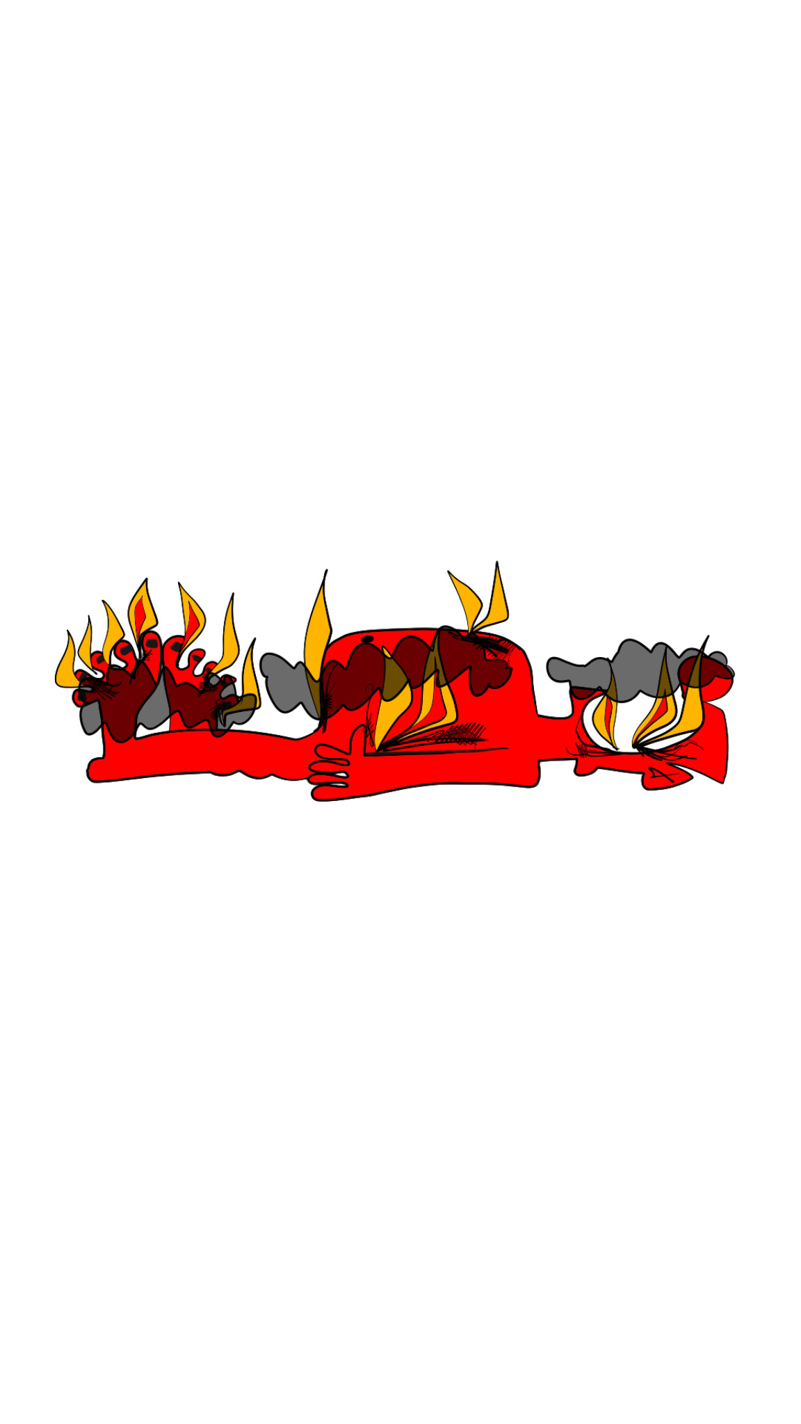 Burningbody, authored Carny Island artwork