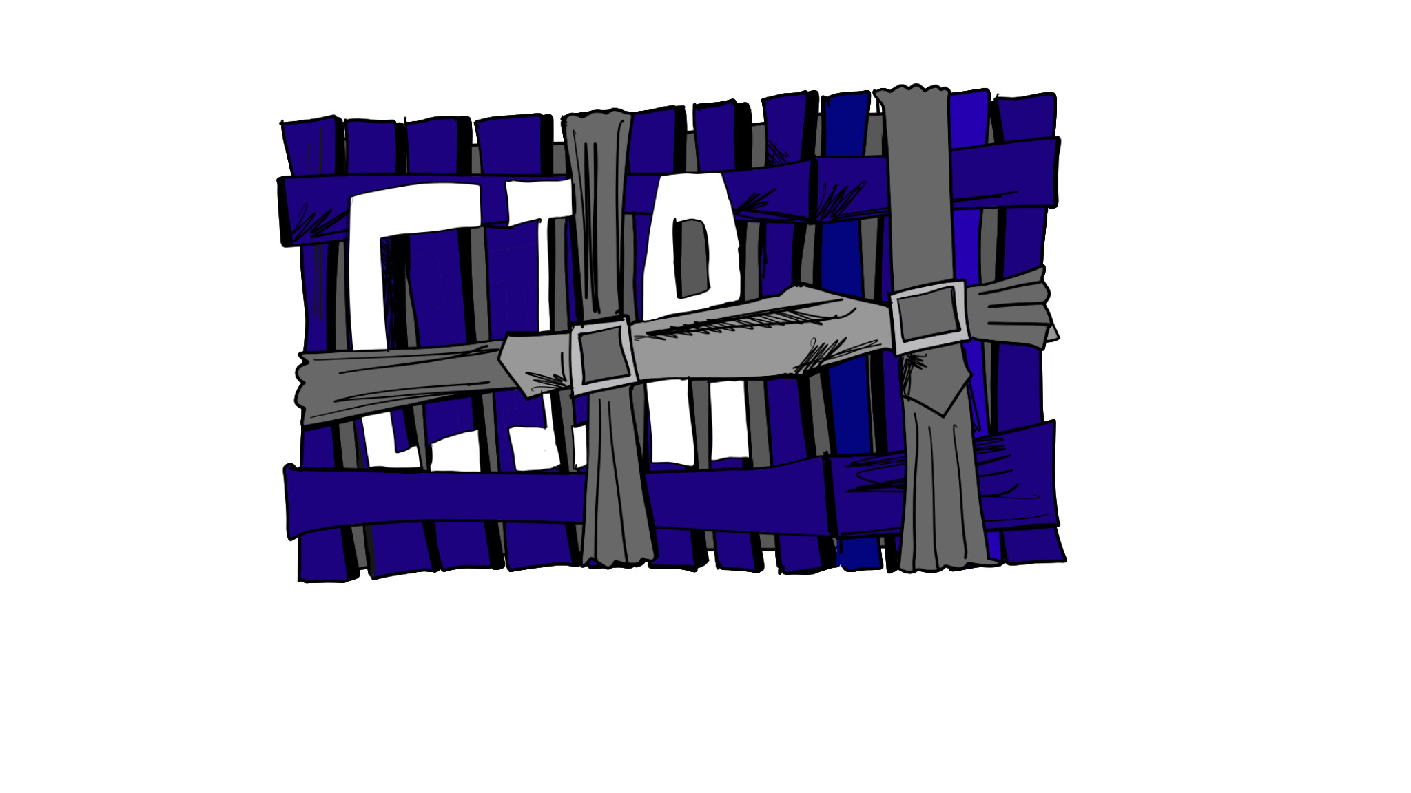 CIA crate containing M1 backpack, authored Carny Island artwork