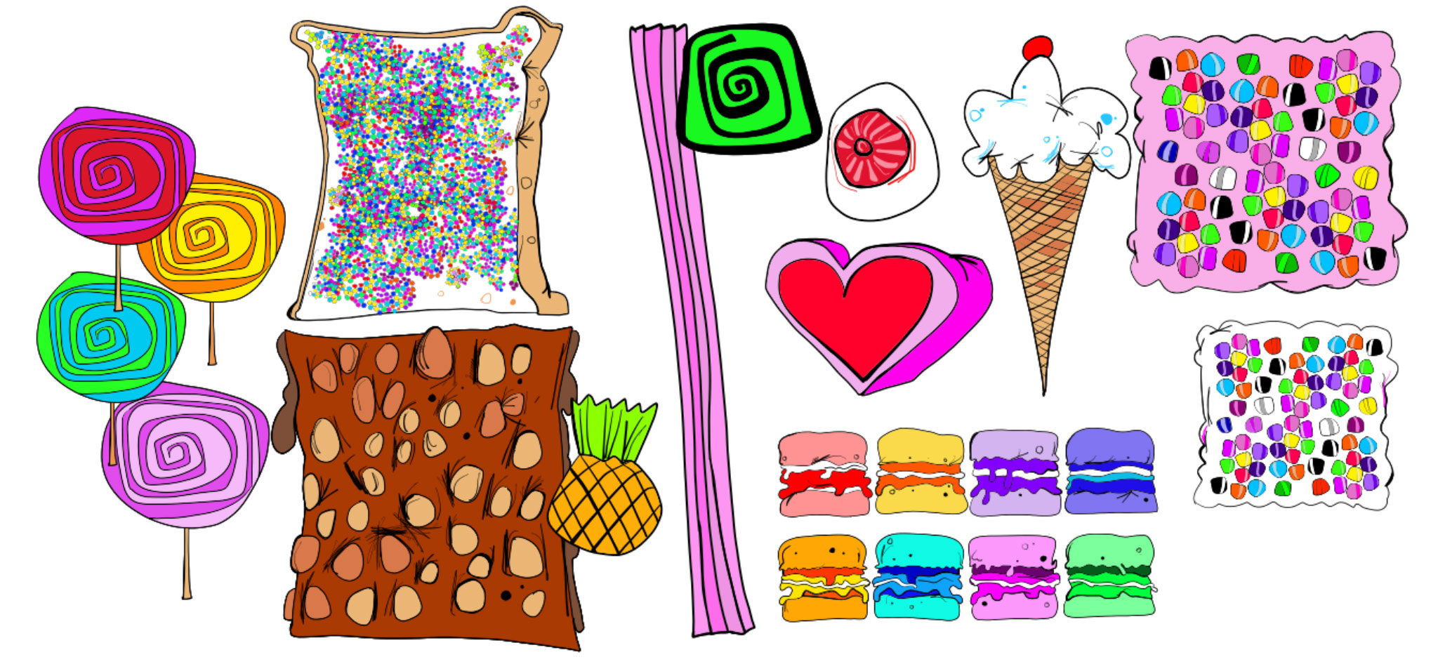 Candy, authored Carny Island artwork