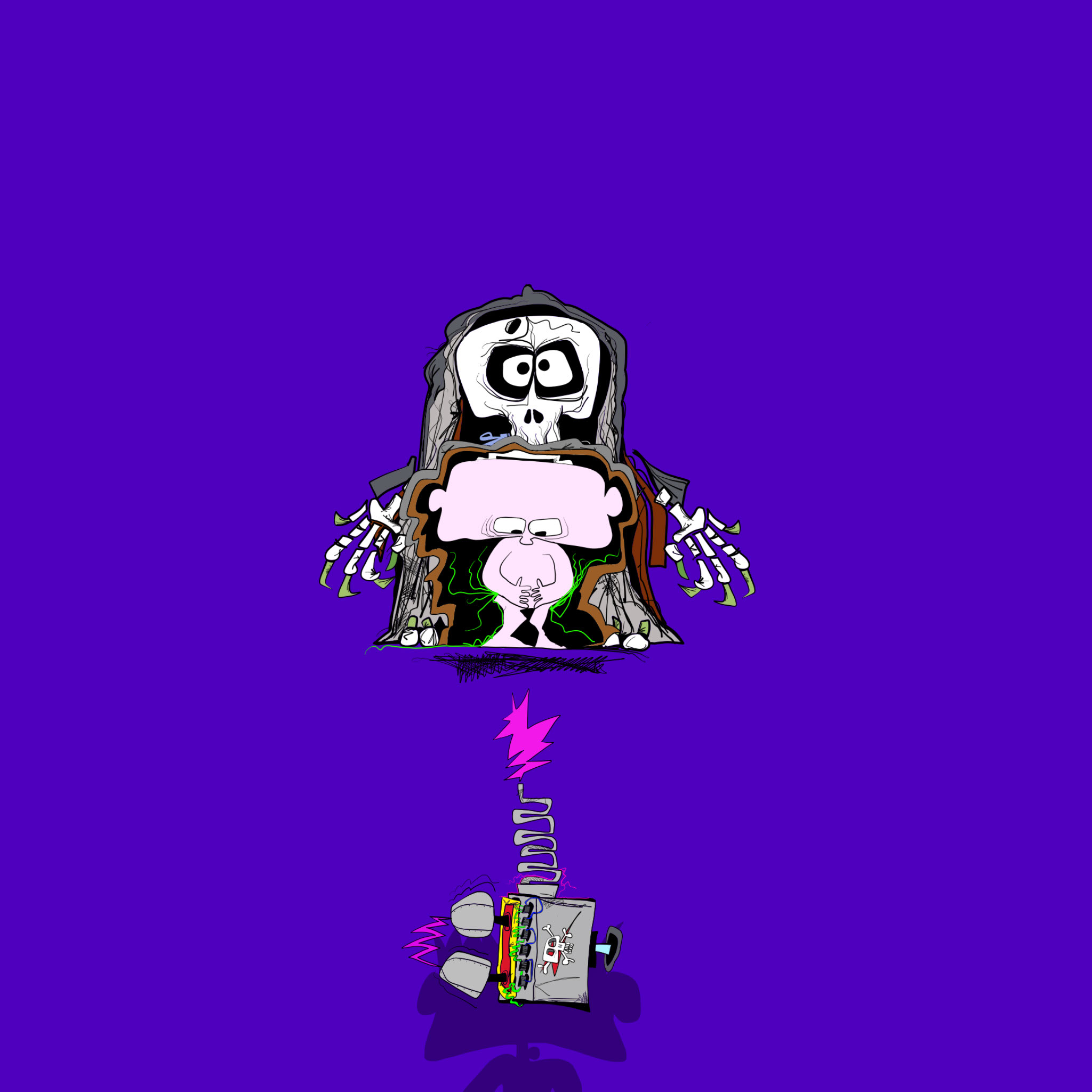 Carnie exposed, authored Carny Island artwork