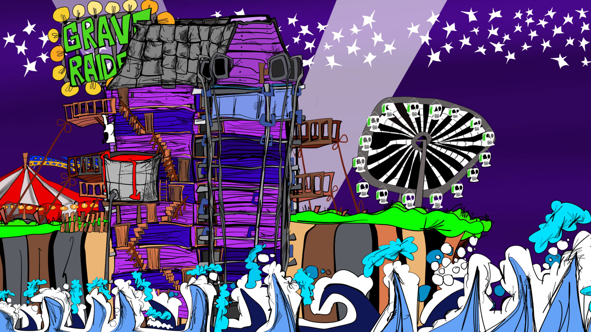Carny Island, authored Carny Island artwork