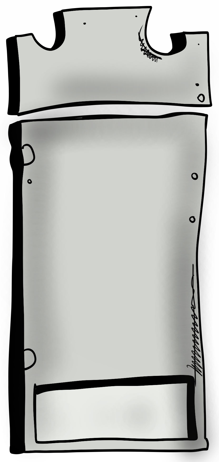 Carny headstone board size, authored Carny Island artwork