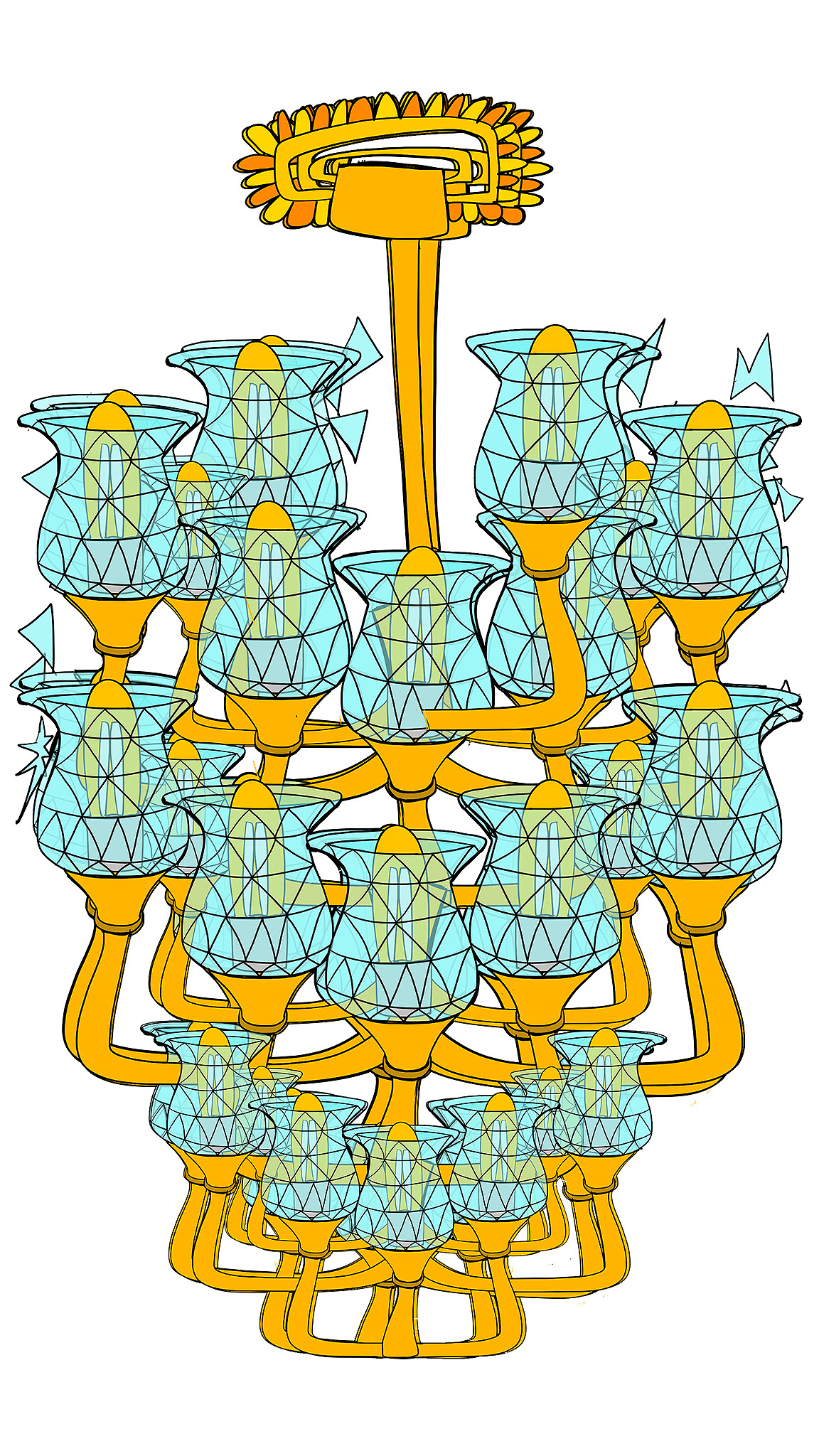 Chandelier, authored Carny Island artwork