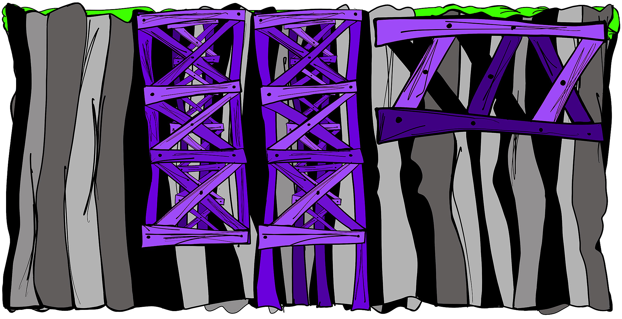 Cliff face. Version 2, authored Carny Island artwork