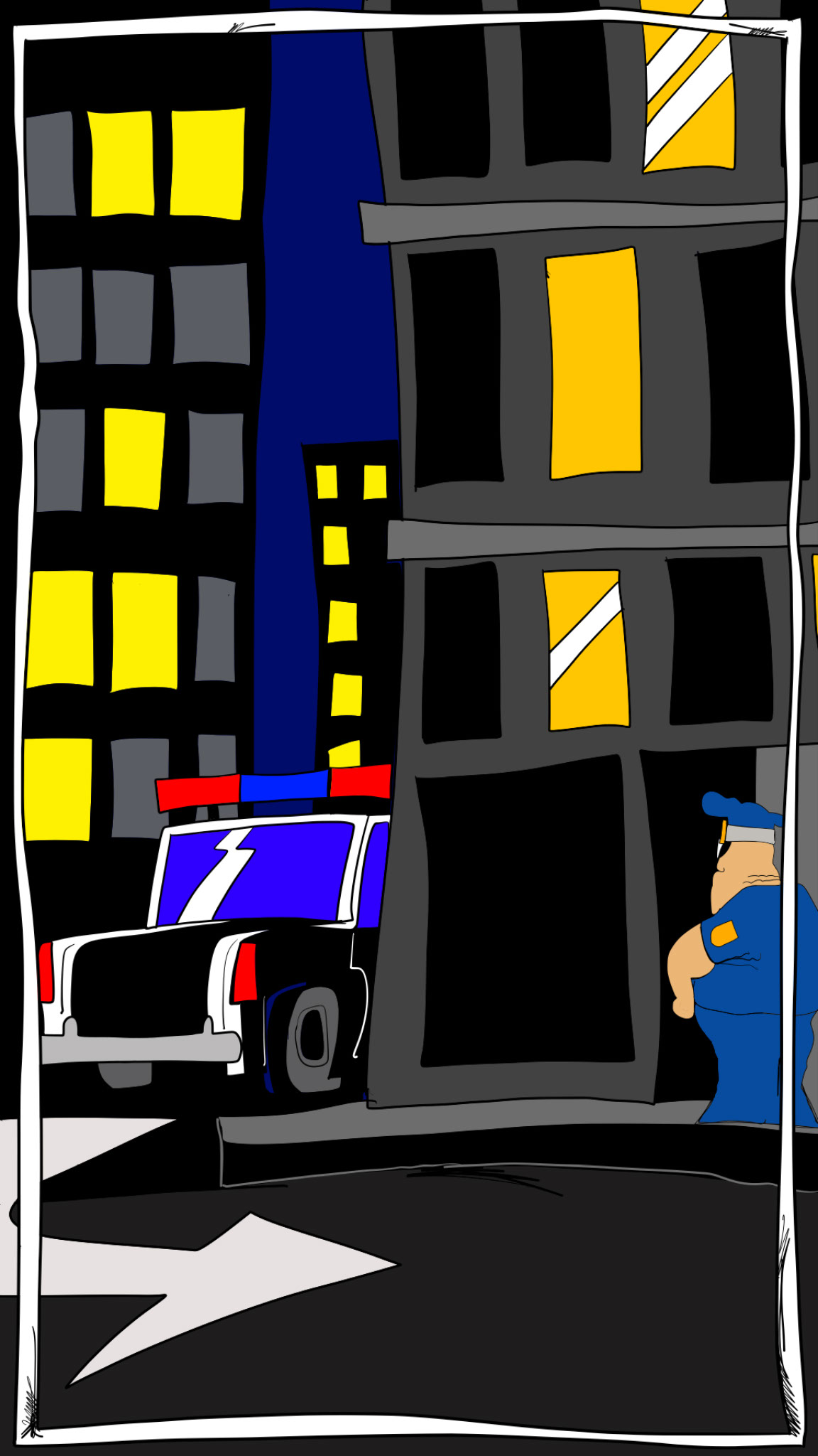 Coroners van. Three quarter view, authored Carny Island artwork