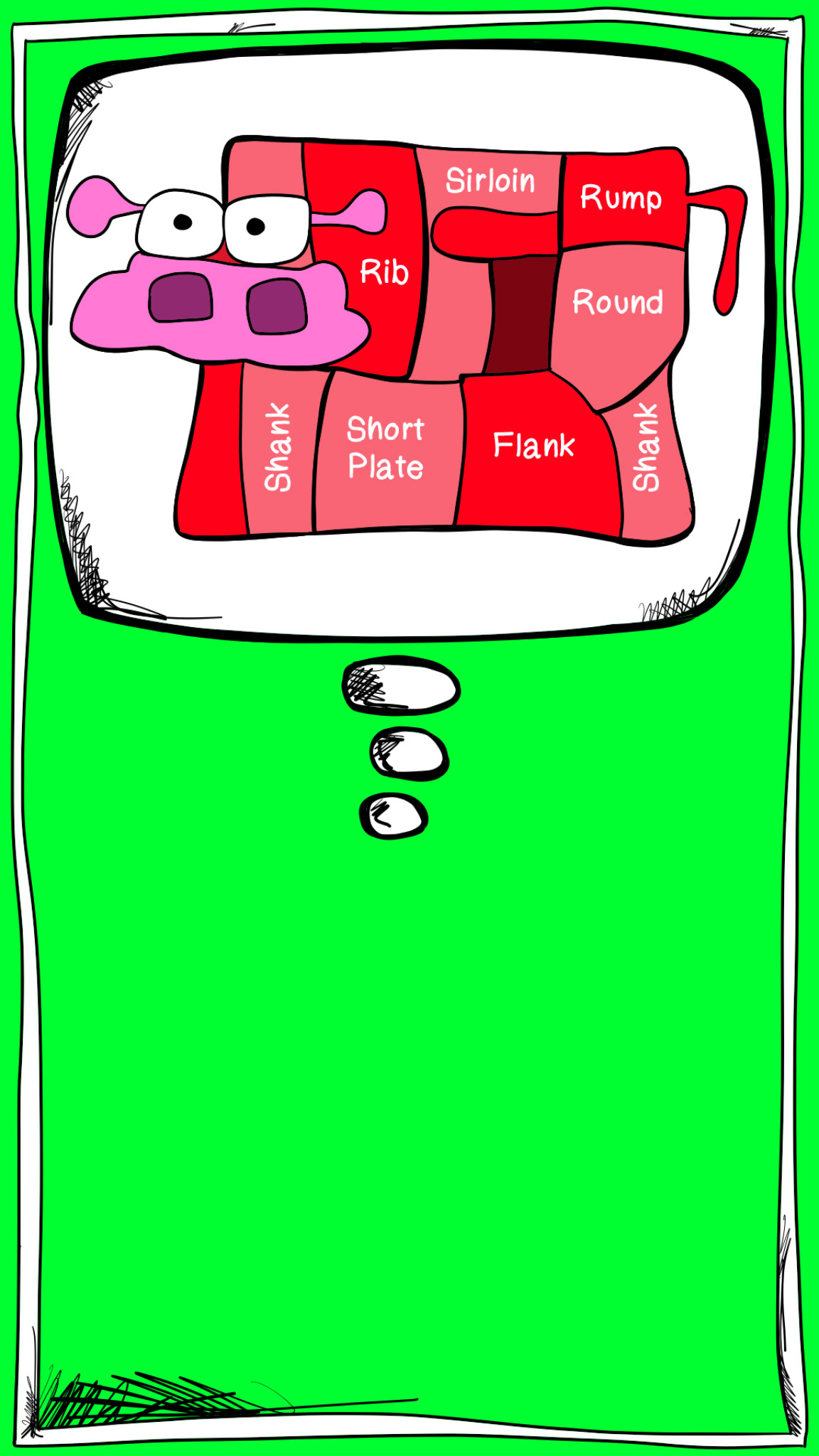 Cow, authored Carny Island artwork