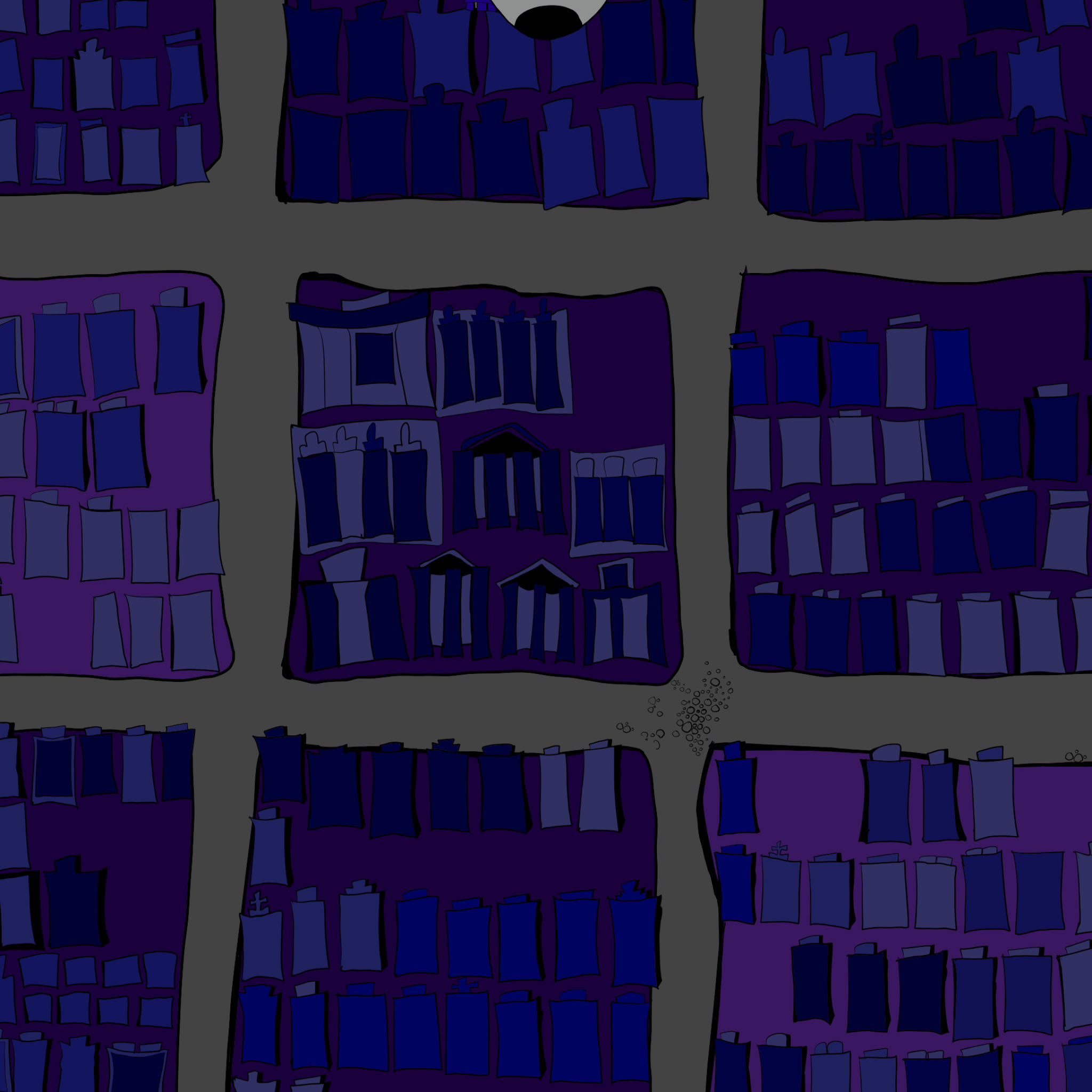 Crate smash, authored Carny Island artwork