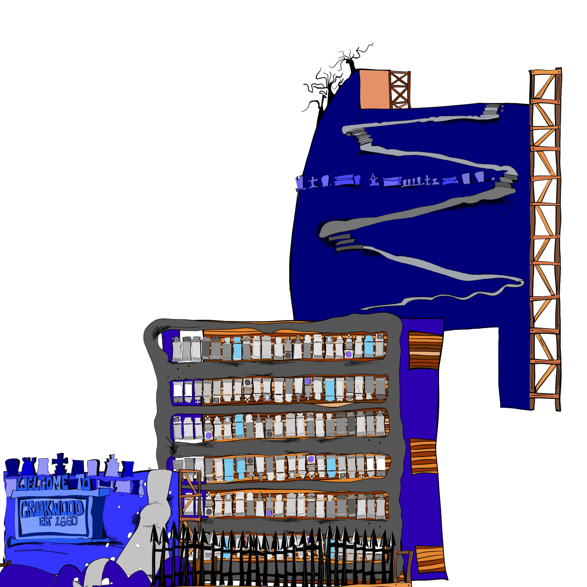 Crookwood Master plan. V2, authored Carny Island artwork