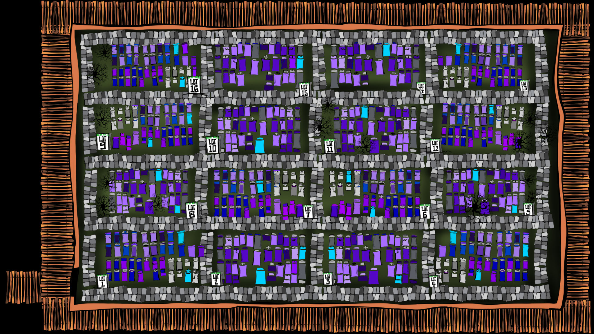 Crookwood map copy, authored Carny Island artwork