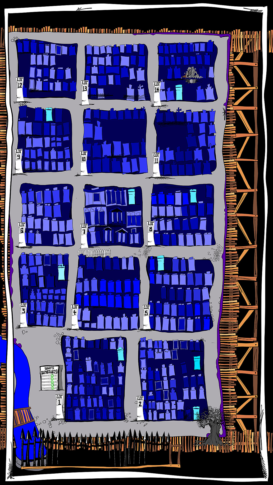 Crookwood. Master Map, authored Carny Island artwork